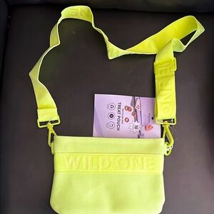 NWT Wild One Neon Yellow Crossbody Bag